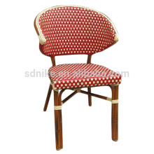 DC-(149) Modern wicker rattan red dining chair/ colorful bamboo chair